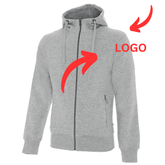 Women's Hoodie Jacket With 2pcs Logo Embroidery